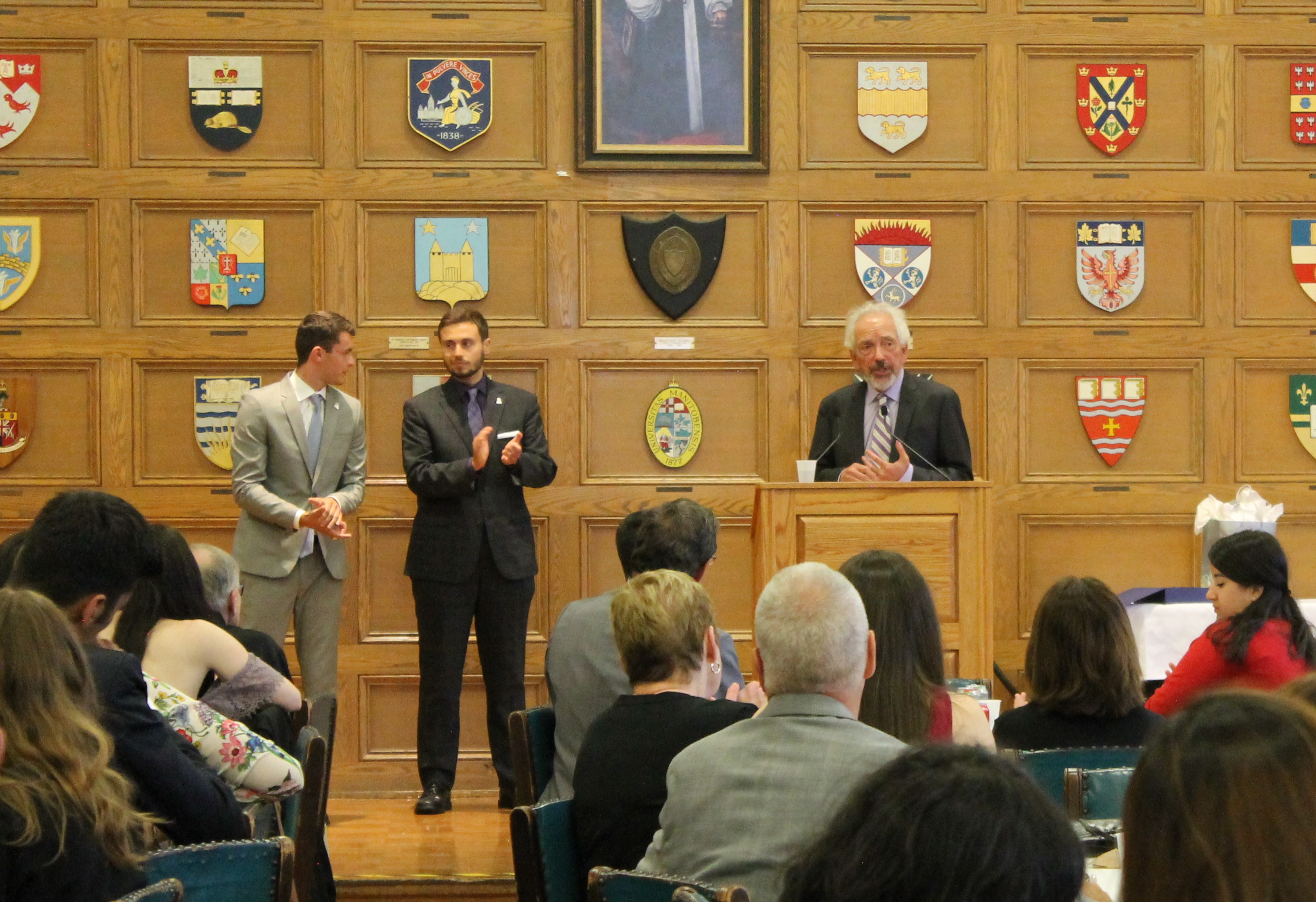 Mitch accepting his award